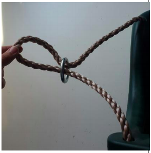 How to Attach Ropes of BabySeat Swing - Make a loop