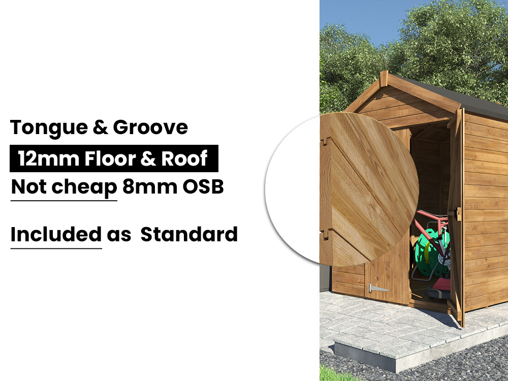 Overlord Modular Pent Shed M X M Dunster House