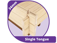 34mm Wall Thickness Log Cabins
