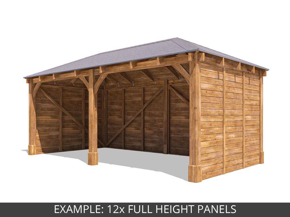 Leviathan 6m x 3m Wooden Gazebo with Optional Full Height Walls