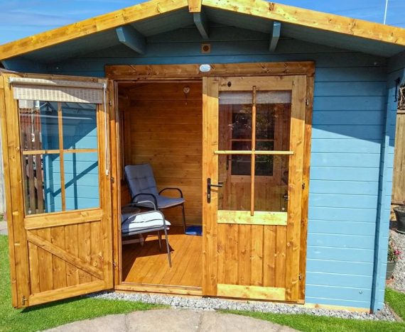 Avon Garden Log Cabin For Sale 3m x 3m Dunster House Customer