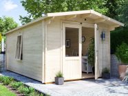 Avon 3 x 5 log cabin for Sale Door Open