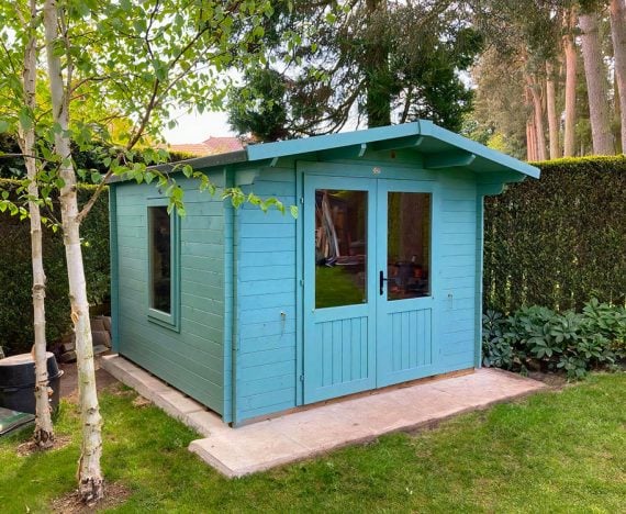 Avon Garden Log Cabin For Sale 3m x 3m Dunster House Customer
