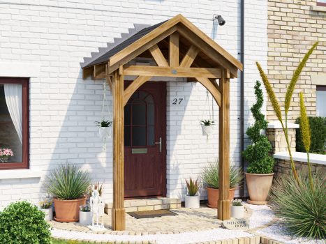Thunderdam Wooden Porch Canopy Full Height (2 Post)