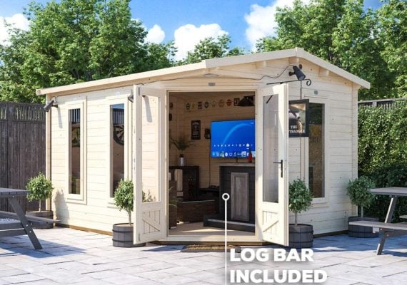 DaftBadger Pub Shed Log Cabin