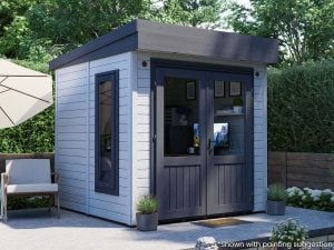 Insulated Home Office In Garden For Sale Dunster House Garden office Dominator Cabin Painted