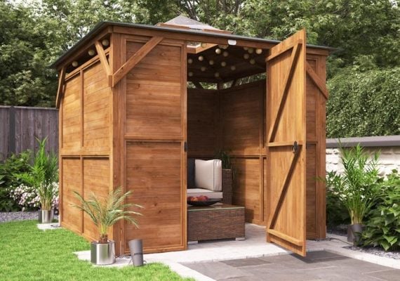 Erin Gazebo with Dome – Enclosed Solid Wall Panels