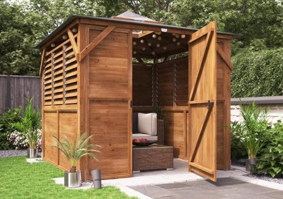Erin Gazebo with Dome – Enclosed Louvre Panels