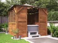 hottub shelter wooden dunster house