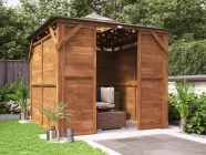 Full enclosed Wooden Gazebo Hot tub shelter Fully pressure treated and Solid Panels