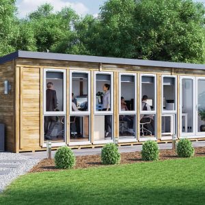 Large Garden Office for sale wooden WFH Dunster House Titania