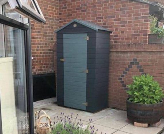 Garden Tool Shed Storage Small Shed Wooden Dunster House Talia Customer Image 12