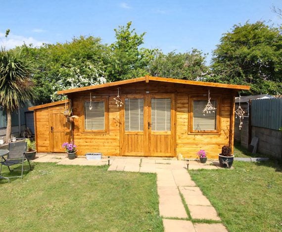 severn log cabin with shed customer image