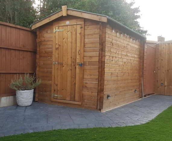 Fully Pressure Treated Heavy Duty Garden Shed Taarmo Dunster House Customer Images 16