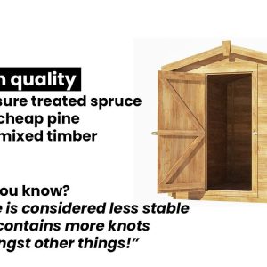 Taarmo Heavy Duty Log Shed for sale Dunster house pressure treated solid garden structure High Quality