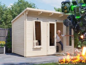 terminator 3 x 2.5 log cabin garden building