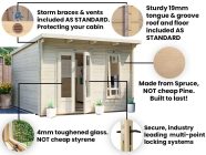 key features of dunster house log cabins