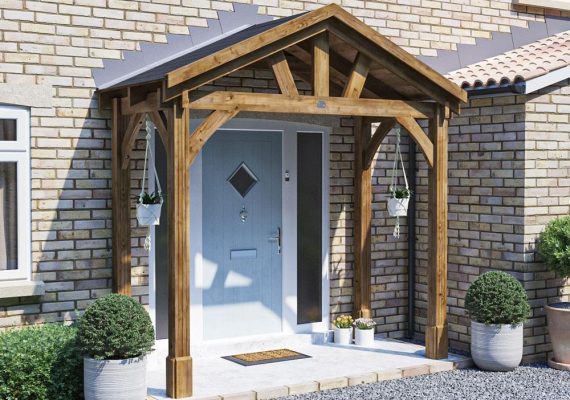 Thunderdam Wide Wooden Porch Full Height (4 Post)