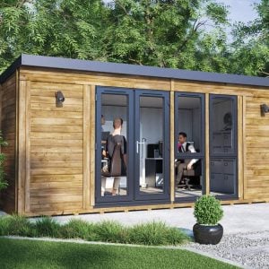 Garden office fully pressure treated and fully insualted for all year use work from home Titania Dunster House