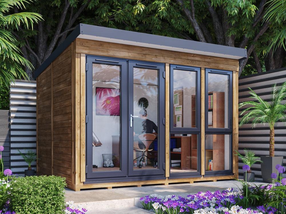 Titania INSULATED Garden Office 3.5m x 2.5m (Left) | Dunster House