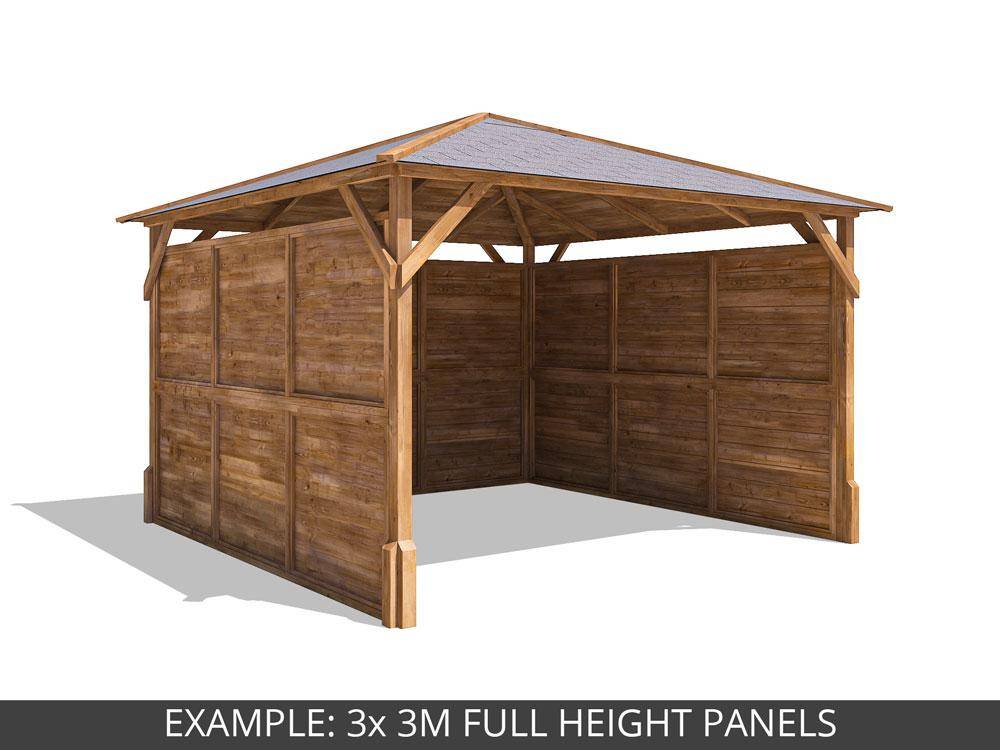 Utopia 3m x 3m Wooden Gazebo with Optional Full Height Walls
