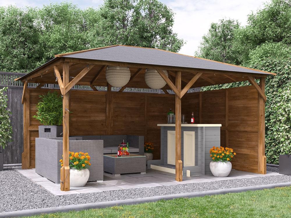 Utopia Garden Bar Gazebo 4m x 3m | Dunster House