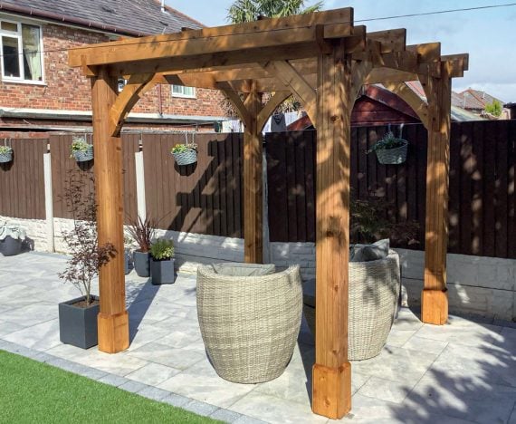 Heavy Duty pergola for sale Near me Dunster House Leviathan Customer Image 2
