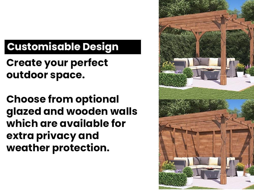DIY Wooden Pergola By Dunster House Heavy Duty Garden structure