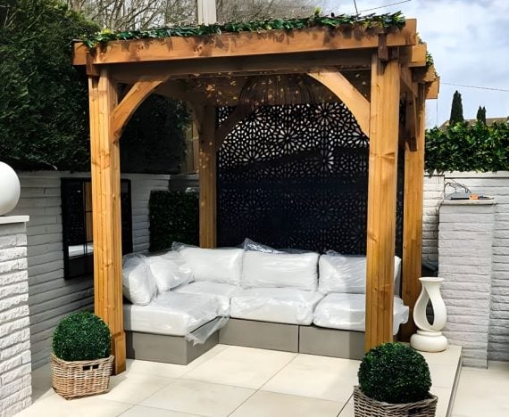 Heavy Duty pergola for sale Near me Dunster House Leviathan Customer Image 2