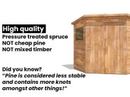 High quality shed with pent roof heavy duty