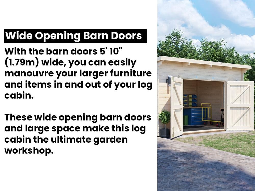 Workshop Wide Opening Barn Doors