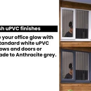 garden office doors with uPVC option