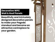 Japanese Pagoda for Garden Wooden Structure SabreBuny Dunster House WPC Wall Panels