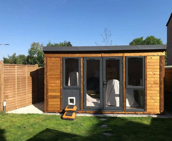 Garden Office Fully insulated home office wooden customer image 4
