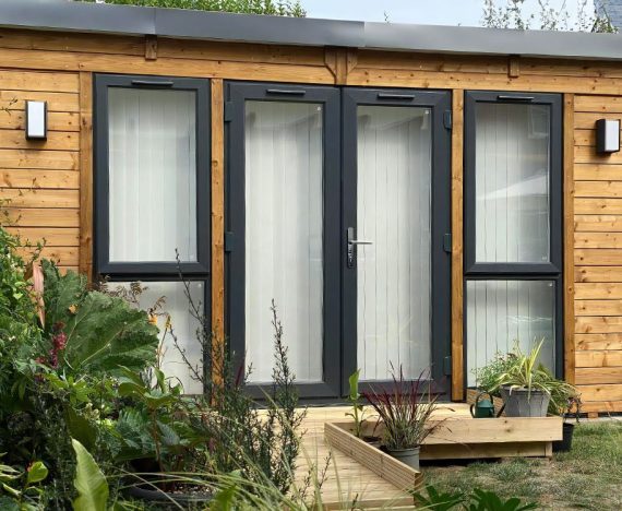 Garden Office Fully insulated home office wooden customer image 6