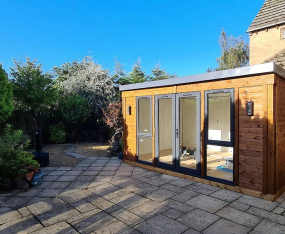 Garden Office Fully insulated home office wooden customer image 3