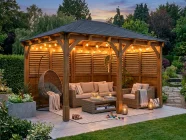 4 x 3 louvred Gazebo