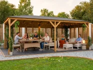 6 x 3 glazed gazebo