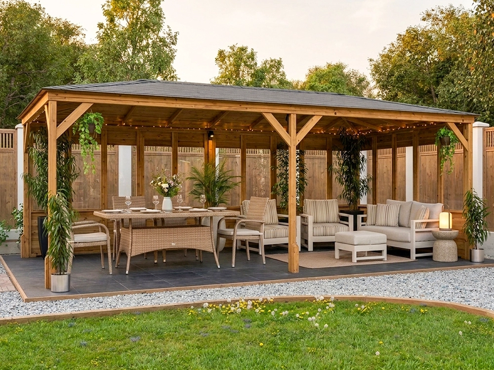 6 x 3 glazed gazebo