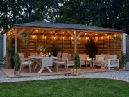 6 x 3 louvred Gazebo