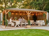 6 x 3 louvred Gazebo