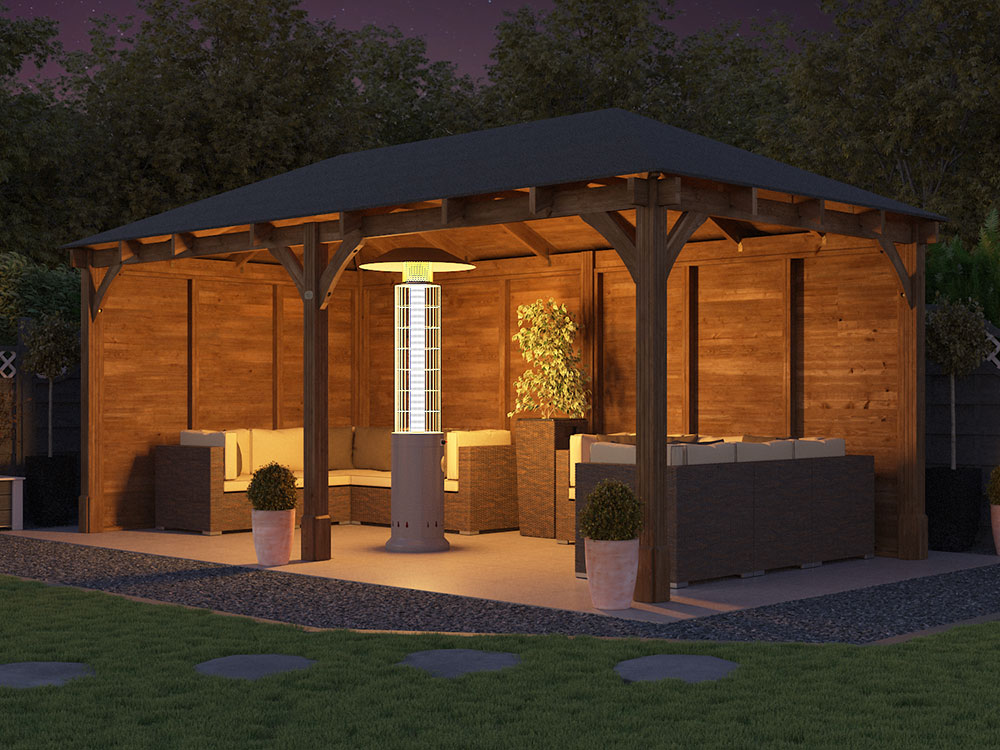 Leviathan Walled Chunky Gazebo W6m X D3m 