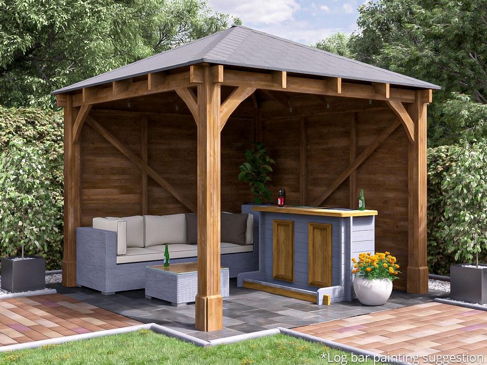 Leviathan Garden Bar Gazebo 3m x 3m (Outdoor) | Dunster House