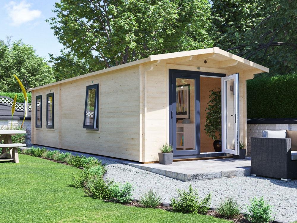 uPVC windows and door log cabin upgrade