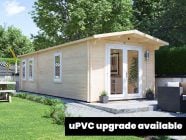 uPVC windows and door log cabin upgrade