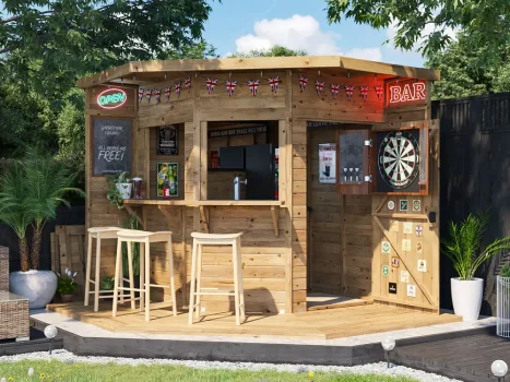 The Hangover Corner Garden Bar III Fully Loaded