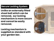 Hangover-bar-locking-system