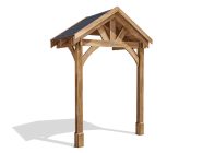 Wooden Porch Canopy 2m x 1.5m 2 Post Full Height