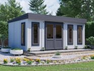 dominator log cabin 5.5 x 3.5 painted exterior image