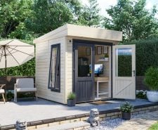 Contemporary Garden Office Log Cabins